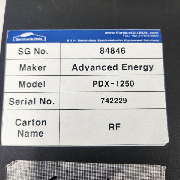 advanced-energy-pdx1250-rf-plasma-generator